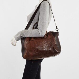 Givenchy Brown Embossed Leather Medium Antigona Bag